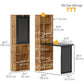 Fold-Out Wall Mount Desk with Blackboard - Rustic Brown