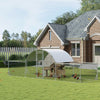 21.7' x 6.2' Metal Chicken Run with Waterproof and Anti-UV Cover