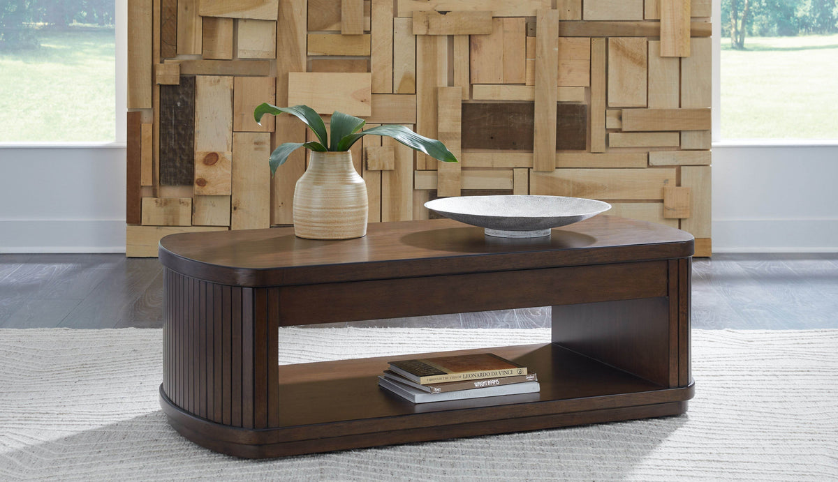 Korestone - Dark Brown - Lift Top Cocktail Table - Forward Furniture