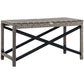 Patio Wicker End Table, Outdoor PE Rattan Side Table, with Plastic Board Under the Full Woven Table Top for Patio, Garden, Balcony, Mixed Gray
