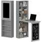 Fold-Out Wall-Mount Desk with Blackboard - Charcoal Grey