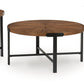 Crosstrail - Occasional Table Set (Set of 3) - Brown