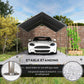 10'x20' Carport Heavy Duty Galvanized Car Canopy with Included Anchor Kit, 3 Reinforced Steel Cables, Grey