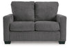 Rannis - Twin Sofa Sleeper - Fabric - Pewter
