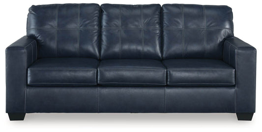 Santorine - Ocean - Queen Sofa Sleeper- Leather Match - Forward Furniture