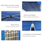 10' x 10' Pop Up Canopy Tent, Instant Sun Shelter, Tents for Parties, with Wheeled Carry Bag, Blue