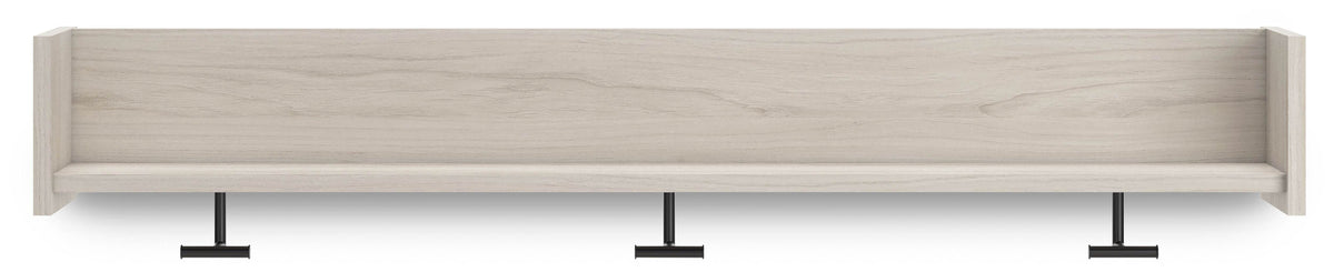 Socalle - Light Natural - Wall Mounted Coat Rack w/Shelf - Forward Furniture