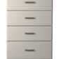 Stelsie - White - Four Drawer Chest