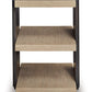 Rylandyn - Rectangular End Table - Black / Light Brown