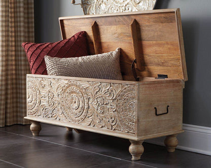 Fossil Ridge - Beige - Storage Bench - Forward Furniture
