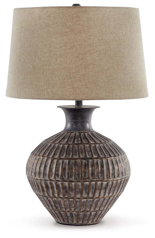 Magan - Metal Table Lamp  - Antique Bronze Finish