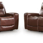 Bexhurst - 2 Pc. - Power Reclining Sofa And Loveseat - Mahogany