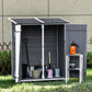 54.75''x29.5''x63'' Garden Storage Shed Asphalt Roof Wooden Timber Double Door Utility Storage House w/ Movable Shelf & Fixed Fittings
