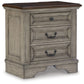 Lodenbay - Antique Gray - Three Drawer Night Stand