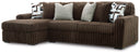 2 Pc. Left Arm Facing Corner Chaise Sectional Sofa
