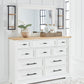 Ashbryn - White / Natural - Dresser And Mirror