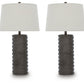 Neilett - Poly Table Lamp (Set of 2) - Antique Brown