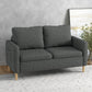 56" Loveseat Sofa with Side Pockets - Grey