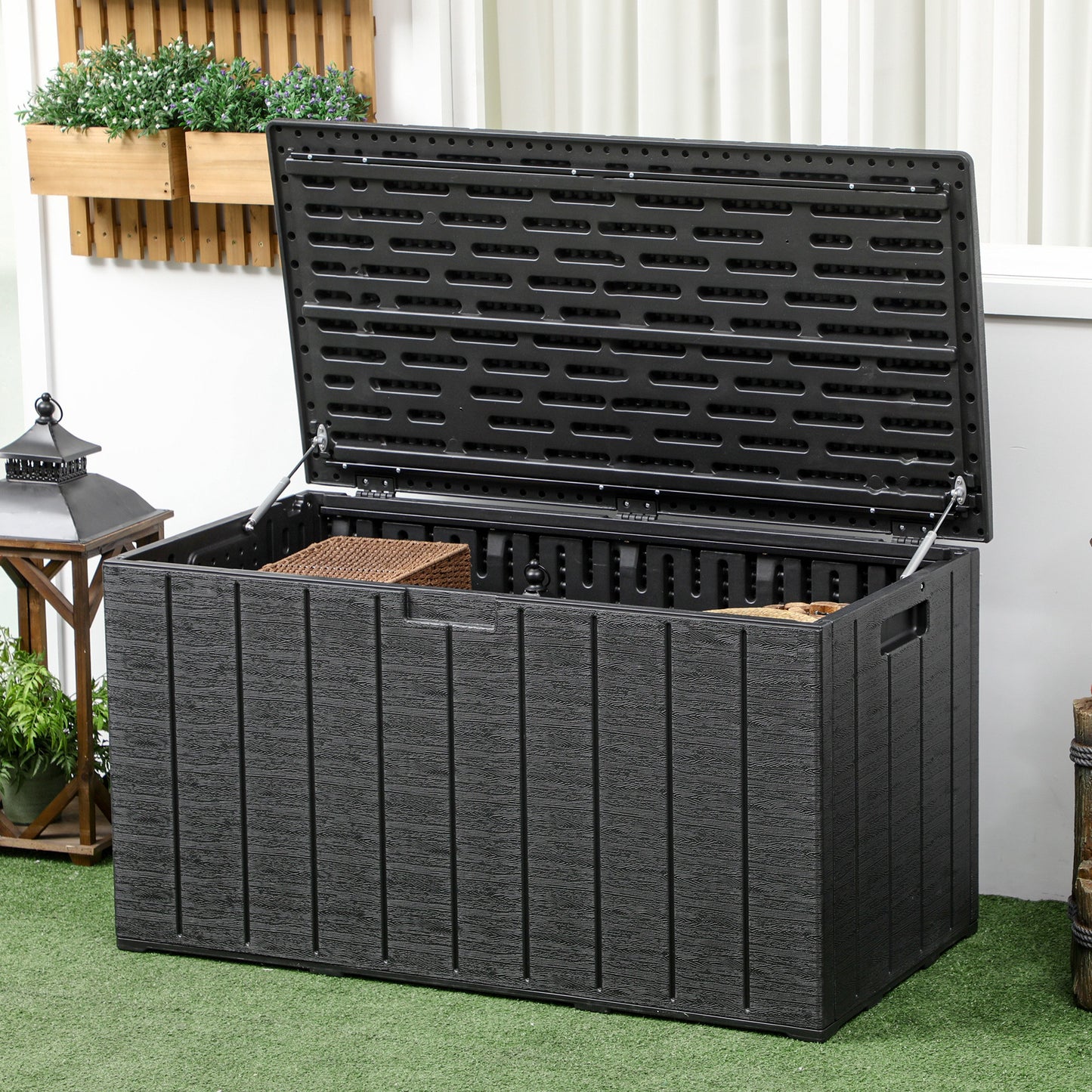 81 Gallon Storage Box with Wheels and Handles