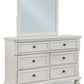 Robbinsdale - Dresser, Mirror - Youth - Antique White