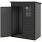 5 x 3FT Garden Shed with Floor, Outdoor Storage Shed with Lockable Door, Window and Vent for Backyard, Patio, Dark Grey