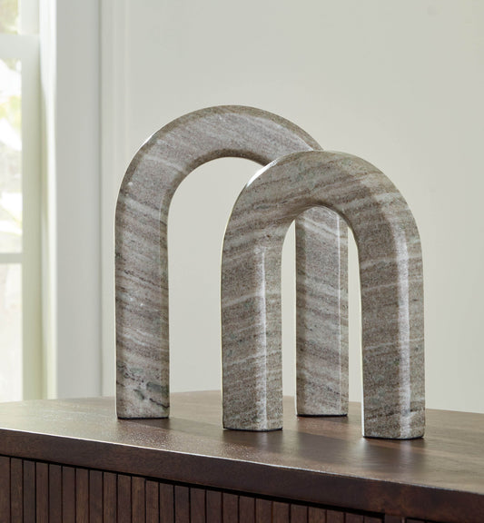 Keithton - Sculpture Set (Set of 2) - Taupe