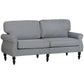 2-Seater Sofa with Rubber Wood Legs - Grey