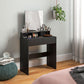 Makeup Vanity Desk with Mirror and Drawers - Black