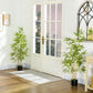 Set of 2 4ft Artificial Tree, Indoor Fake Bamboo with Pot, for Home Office Living Room Decor