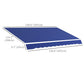 11' x 10' Outdoor Sunshade Canopy Awning Cover, Retractable Awning Fabric Replacement, UV Protection, Navy Blue
