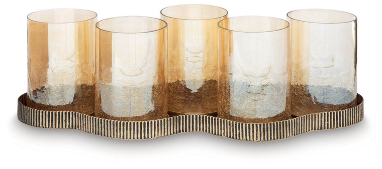 Evereton - Antique Gold Finish - Candle Holder - Forward Furniture