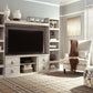 Willowton - 4-Piece Entertainment Center - Whitewash