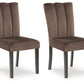 Jeshina - Mocha - Dining Upholstered Side Chair (Set of 2)