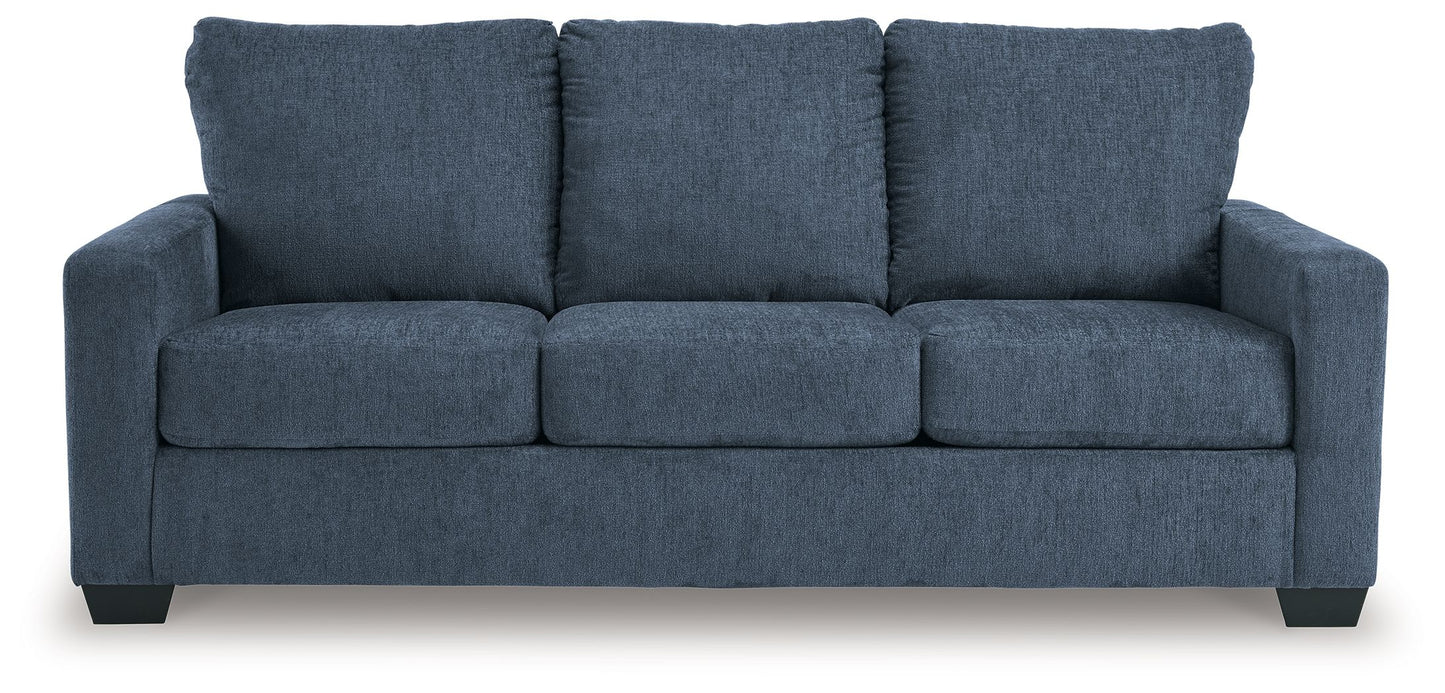 Rannis - Navy - Queen Sofa Sleeper - Fabric