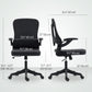 Ergonomic Office Chair with Adjustable Lumbar Support - Black