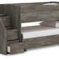 Frandern - Gray - Twin Over Twin Loft Bed