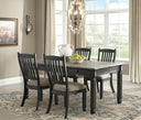5 Pc. Table, 4 Upholstered Side Chairs