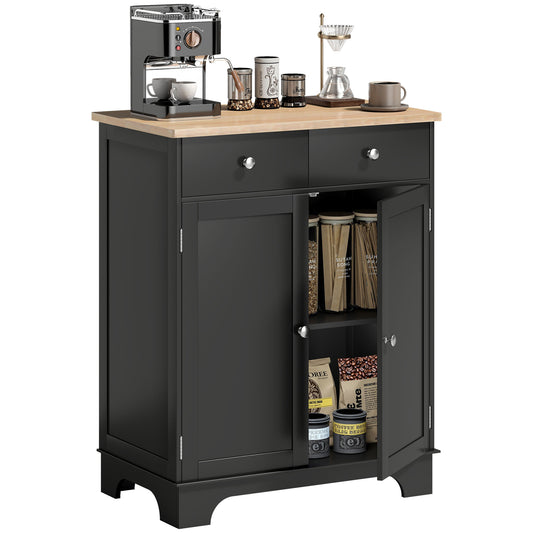 27" Sideboard Buffet Cabinet with Storage - Black
