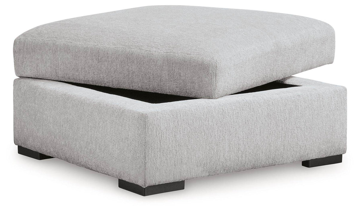 Gabyleigh - Nickel - Ottoman With Storage - Forward Furniture