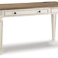 Realyn - Home Office Lift Top Desk - White / Brown