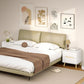 Nightstands Set of 2, Bedside Table with 2 Drawers, Modern Side End Table with Solid Wood Legs for Bedroom, White