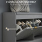 Shoe Storage with Seat, Upholstered Hallway Bench, Shoe Bench with 2 Flip Drawers and 4 Vents for 8 Pairs of Shoes