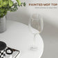High Top Bar Table, Modern Round Dining Table with Painted Top and Steel Base, Bistro Table for 2 People, White