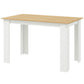 47" Kitchen Table for 4-6 People, Dining Table with Wood Effect for Dining Room, Oak