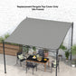 Pergola Canopy Replacement, Pergola Shade Cover for 10' x 10' Pergola ( 84C-038 Series), Dark Grey