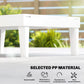 Outdoor Lounge Chair Set of 2, Waterproof Resin Lounge Chairs with 4-Position Adjustable Backrest for Backyard, White