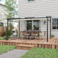 Metal Pergola with Sliding Roof Canopy, Retractable Pergola Canopy