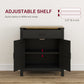 Sideboard Buffet Cabinet, Farmhouse Kitchen Storage Cabinet w/ Drawer and Shelf for Living Room, Entryway