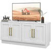 TV Stand with 4 Doors and Shelves for 55
