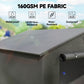 8' x 6' Portable Shed, Waterproof Bike Tent with Roll-up Zipper Door, Vent and Galvanised Metal Frame, Dark Grey